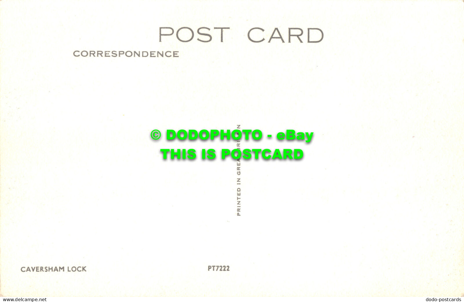 R502169 Caversham Lock. Postcard - Monde