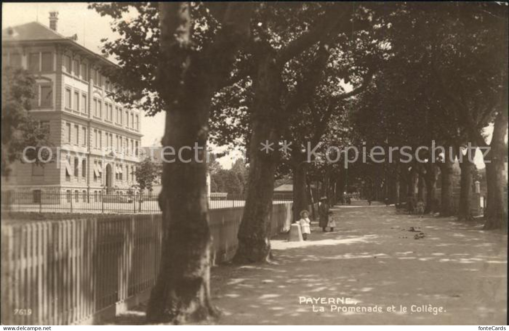 11736309 Payerne La Promenade Et Le College Payerne - Sonstige & Ohne Zuordnung