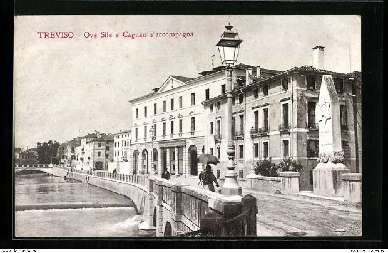 Cartolina Treviso, Ove Sile E Cagnan S`accompagna  - Treviso