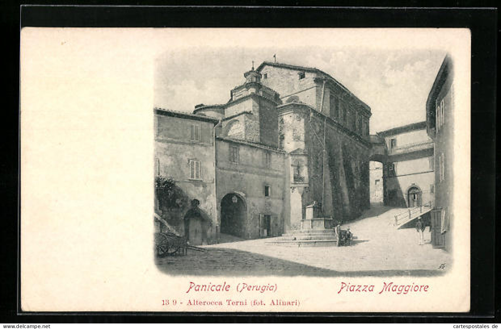 Cartolina Panicale /Perugia, Piazza Maggiore  - Perugia