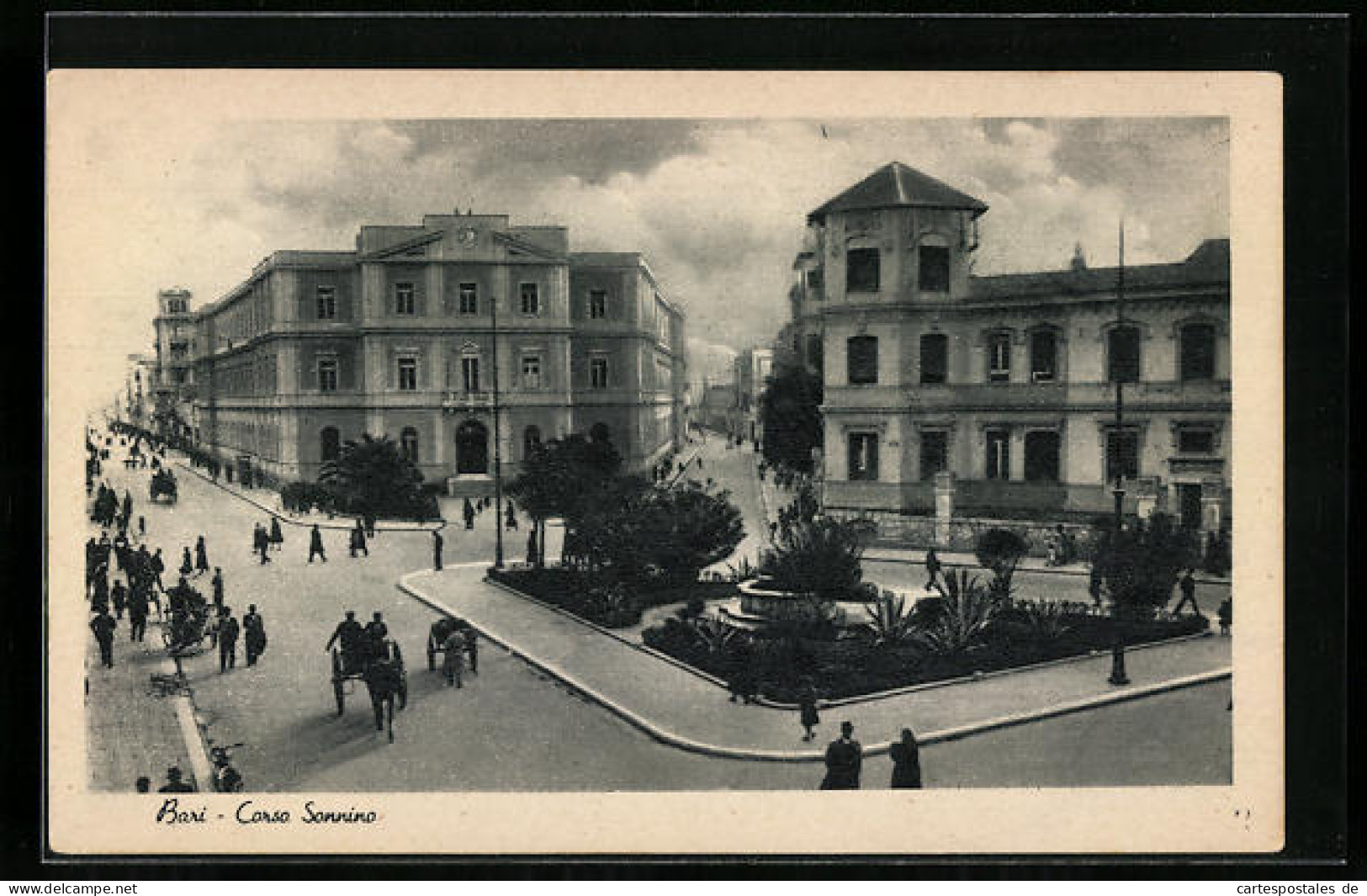 Cartolina Bari, Corso Sonnino  - Bari