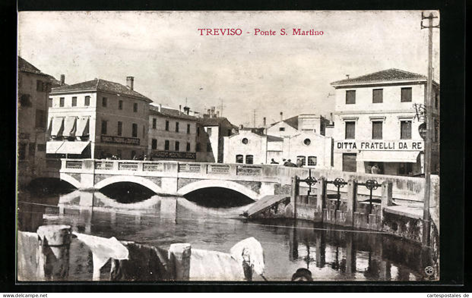 Cartolina Treviso, Ponte S. Martino  - Treviso