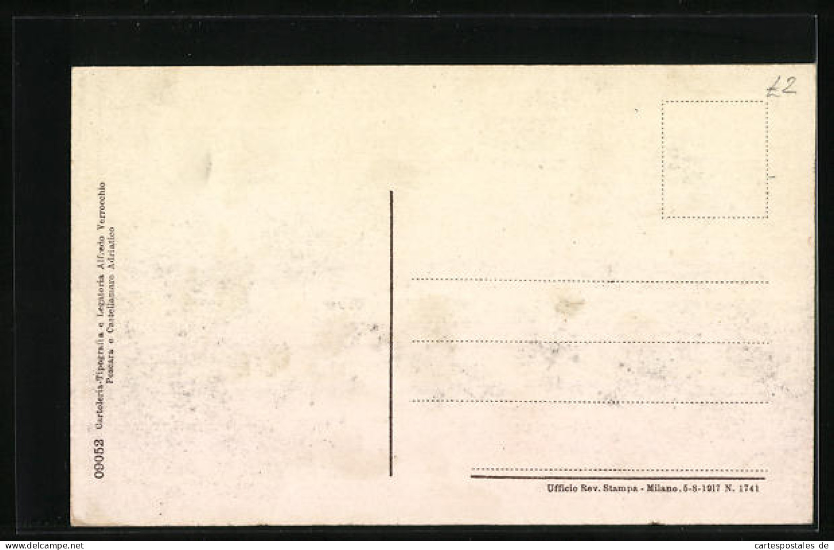 Cartolina Castellamare Adriatico, Palazzo R. Scuola Tecnica  - Altri & Non Classificati