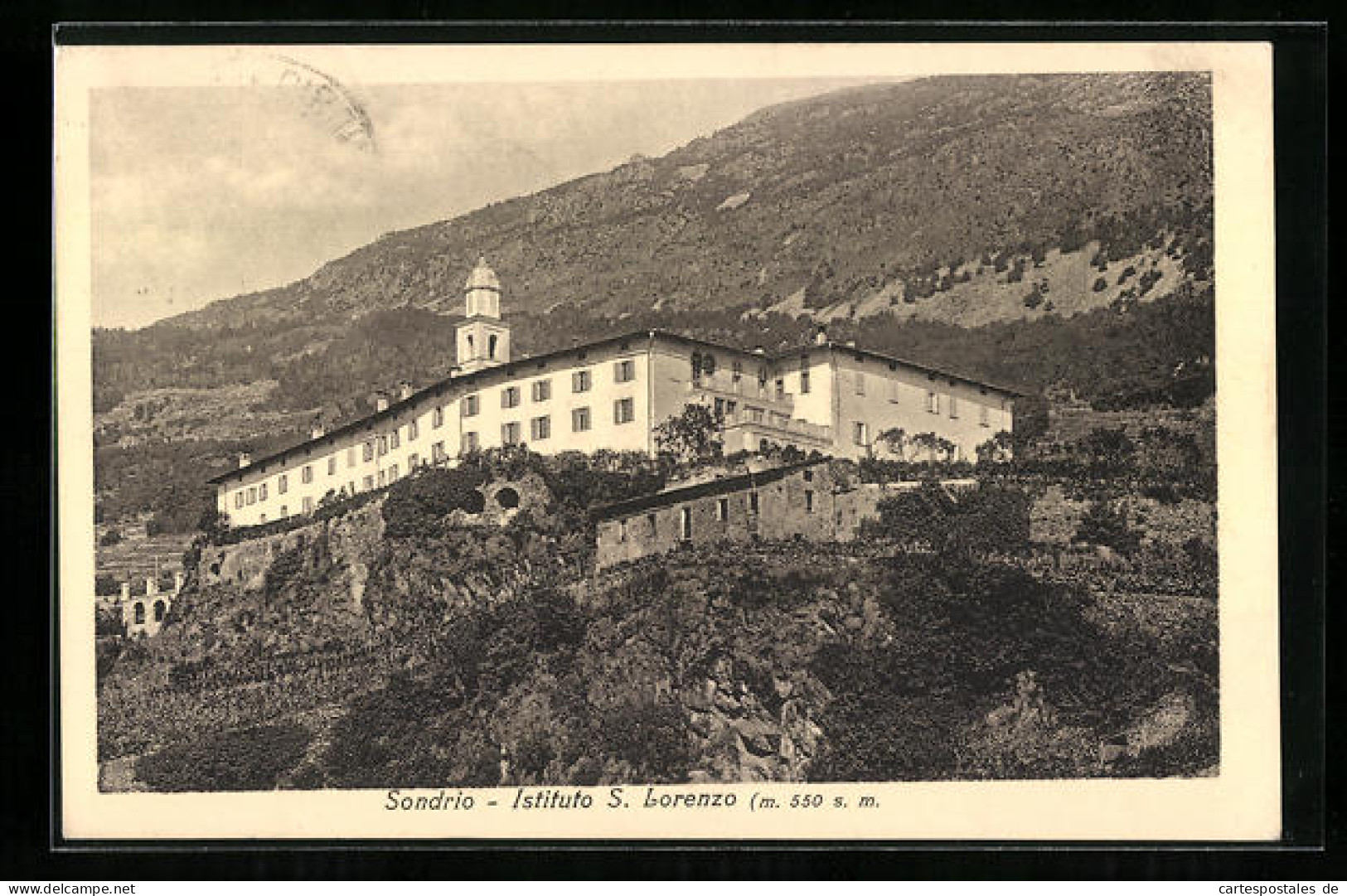 Cartolina Sondrio, Instituto S. Lorenzo  - Sondrio