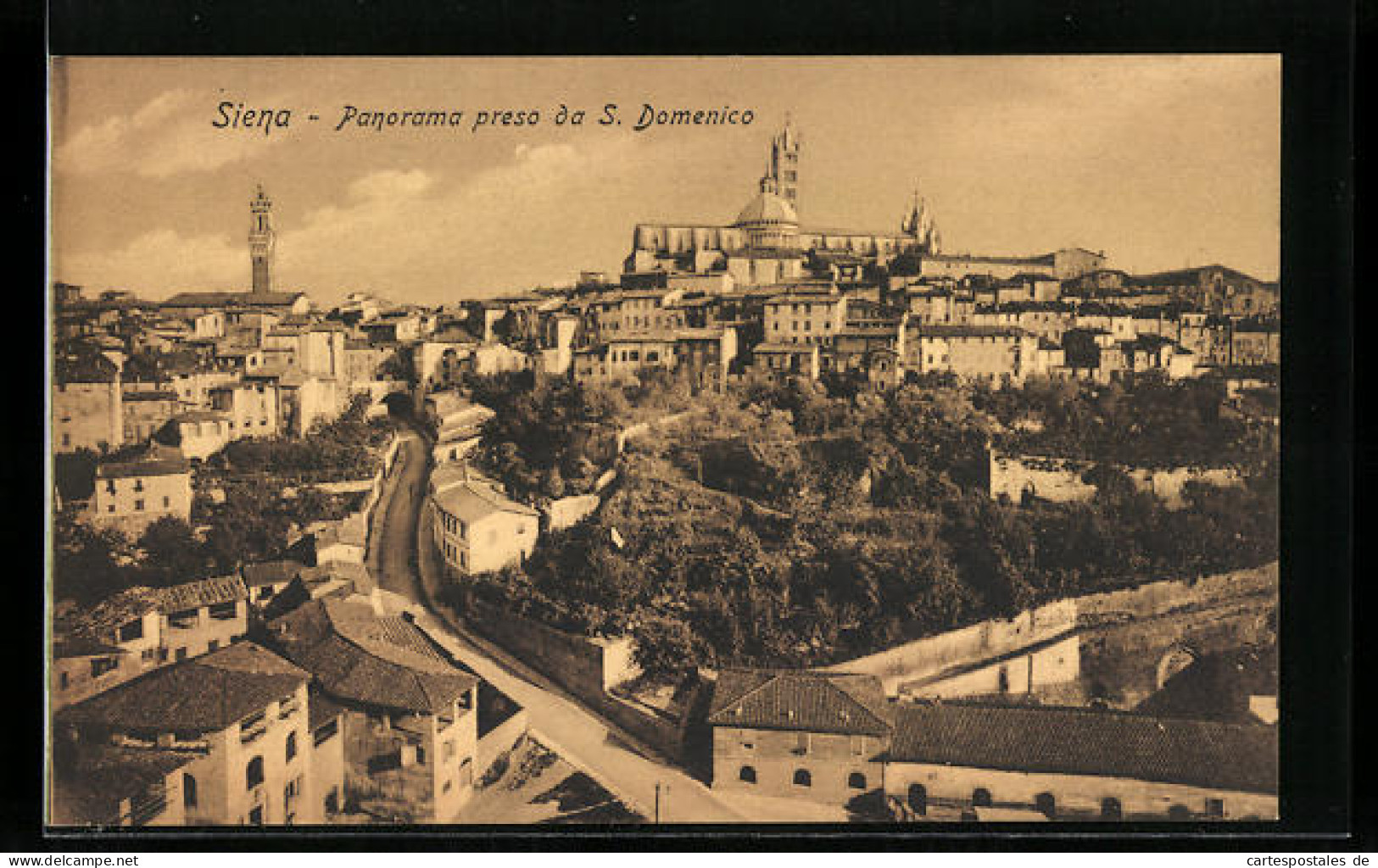 Cartolina Siena, Panorama Preso Da S. Domenico  - Siena