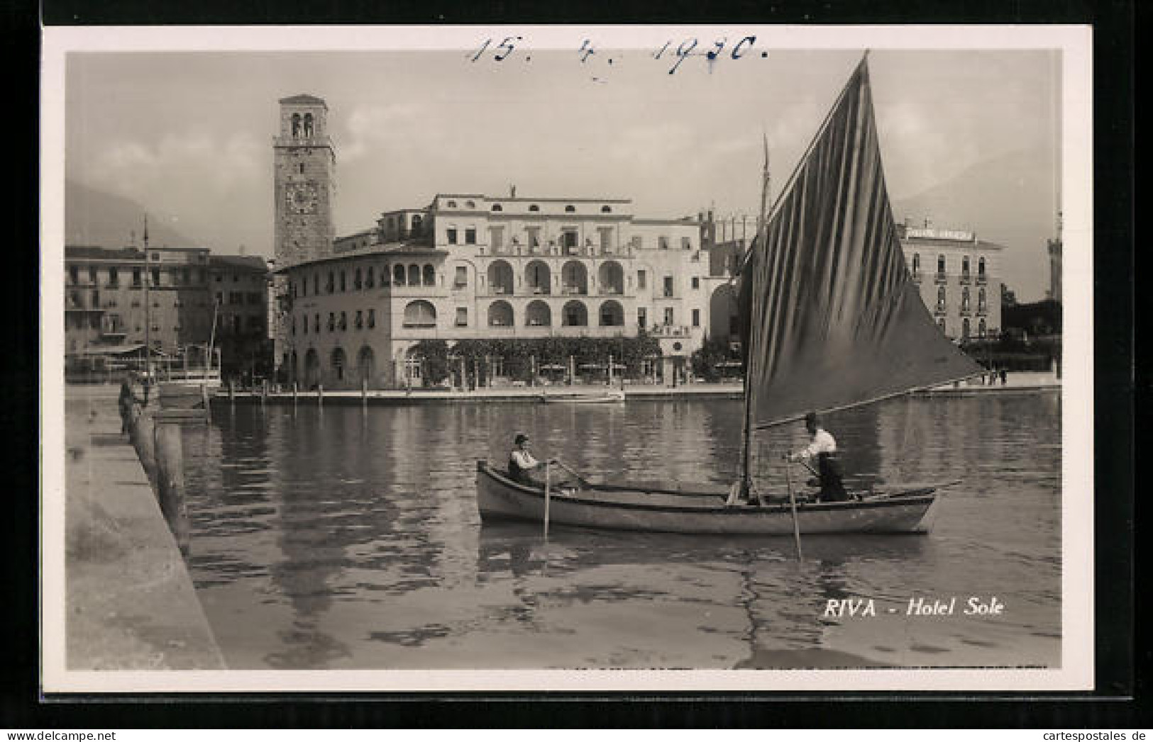 Cartolina Riva, Hotel Sole  - Otros & Sin Clasificación