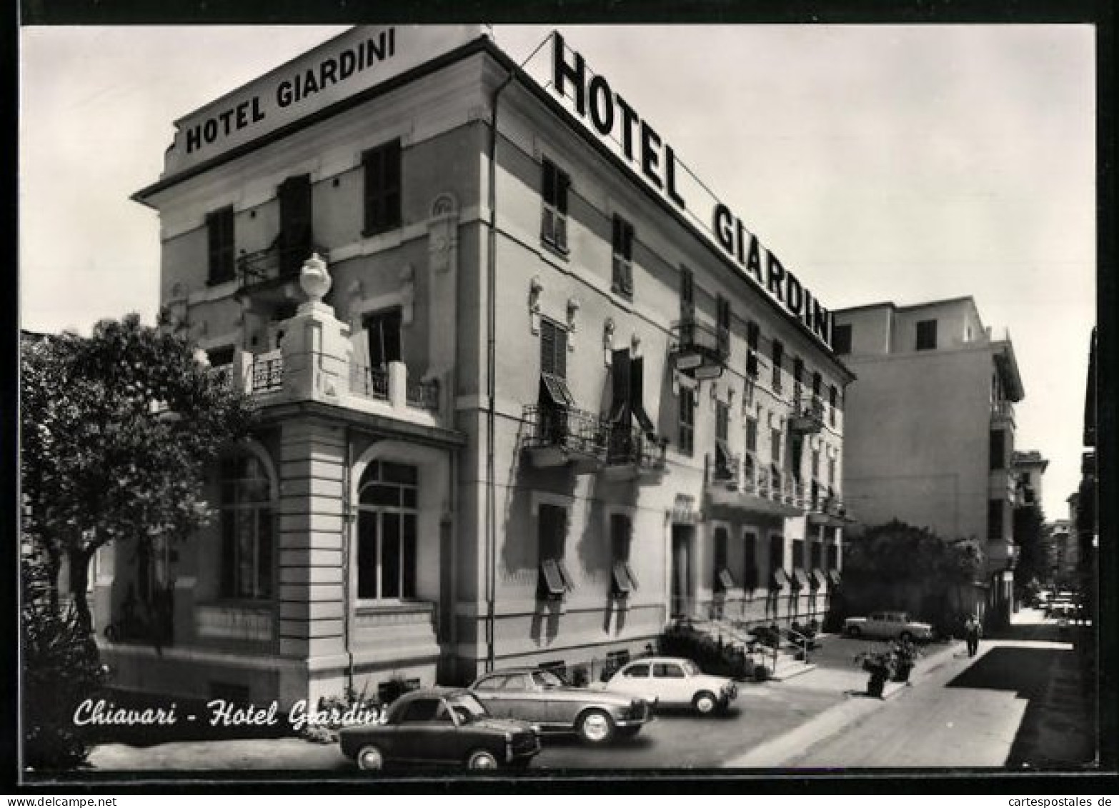 Cartolina Chiavari, Hotel Giardini, Via Vinelli 4  - Other & Unclassified