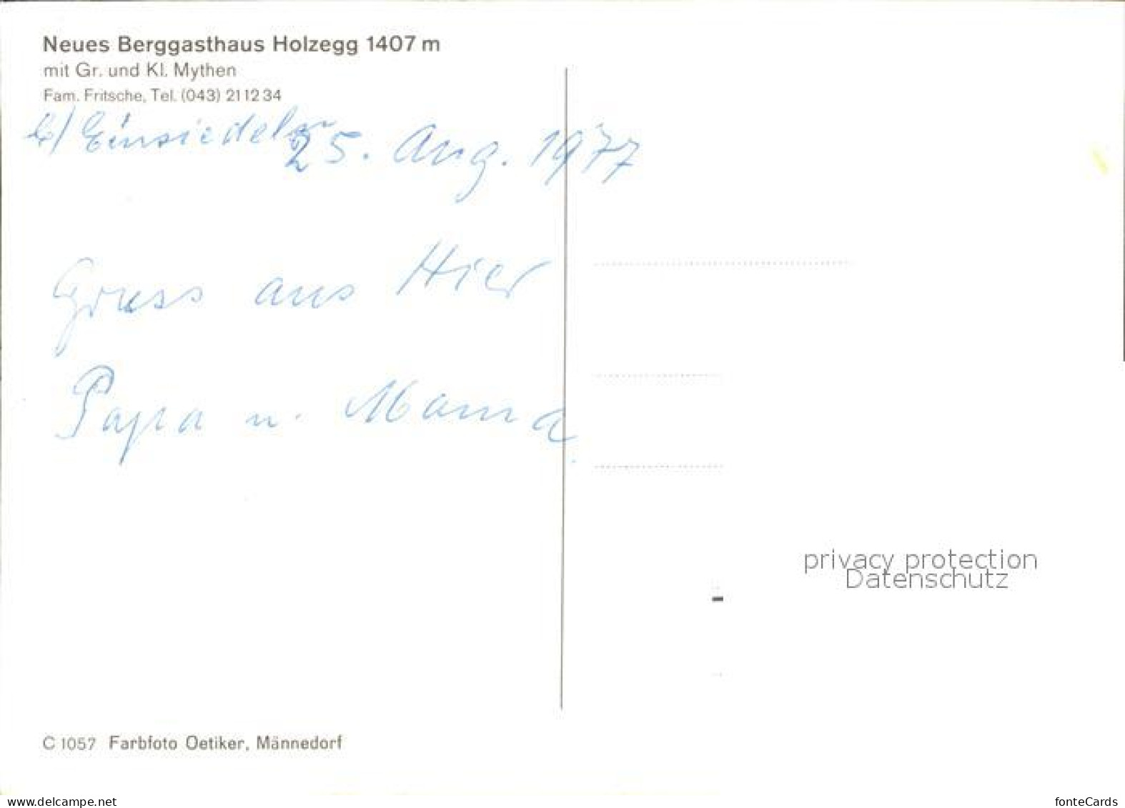 11718989 Einsiedeln SZ Neues Berggasthaus Holzegg Mit Gr Und Kl Mythen Einsiedel - Autres & Non Classés