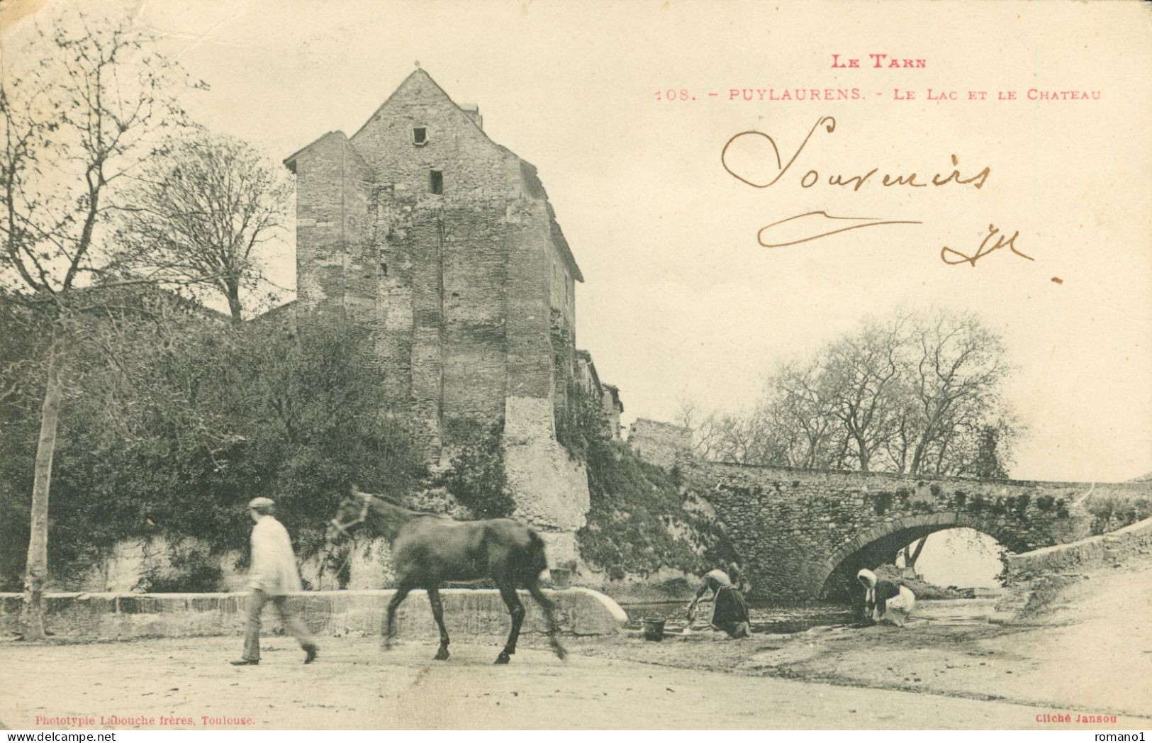 81)   PUYLAURENS   -  Le Lac Et Le Château - Puylaurens