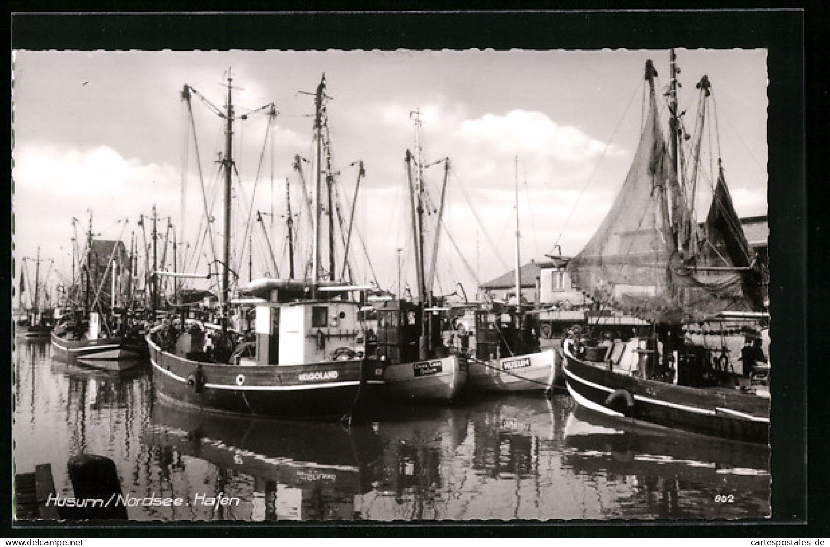 AK Husum, Fischerboote Im Hafen  - Husum