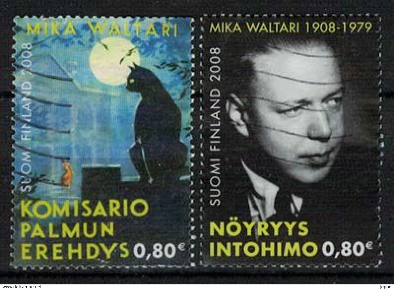 2008 Finland, Mika Waltari Author, Complete Set Used. - Used Stamps