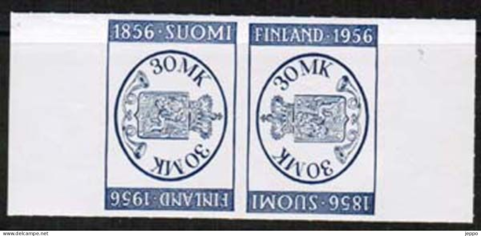 1956 Finland, Finlandia 56 Exhibition Pair MNH. - Unused Stamps