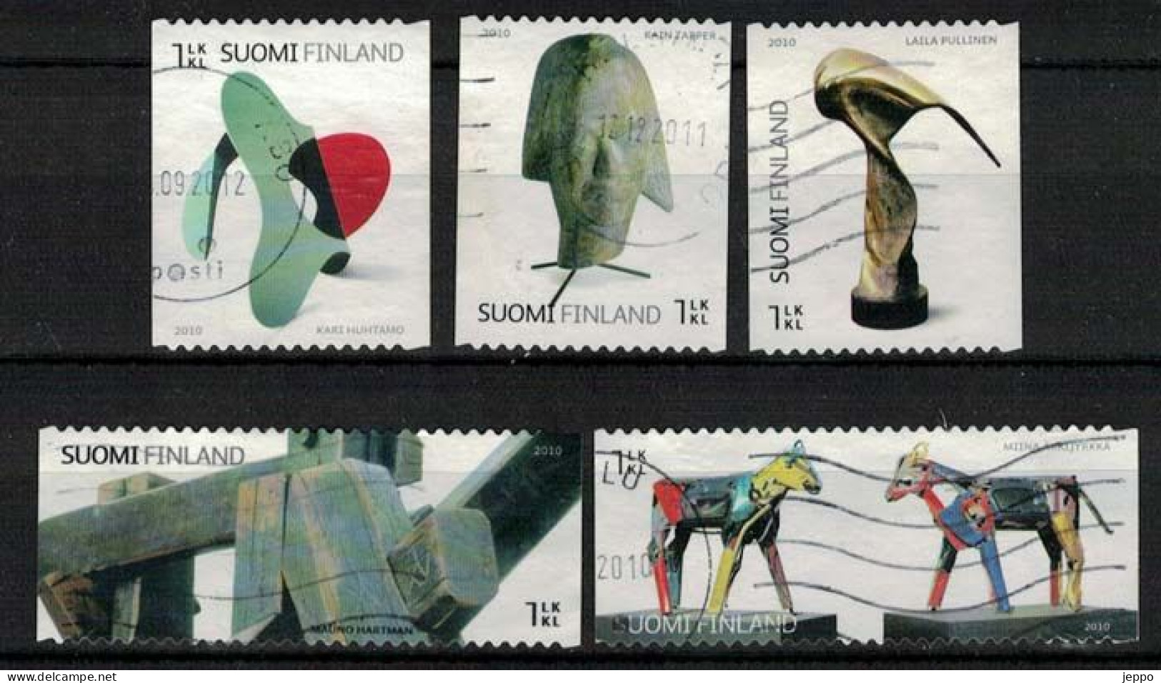 2010 Finland, Finnish Art, 5 V. Used. - Used Stamps