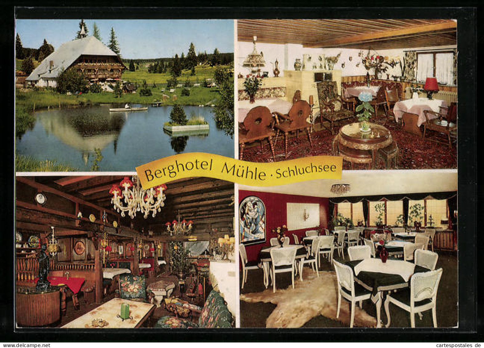 AK Schluchsee, Berghotel Mühle, Aussen- Und Innenansichten  - Schluchsee