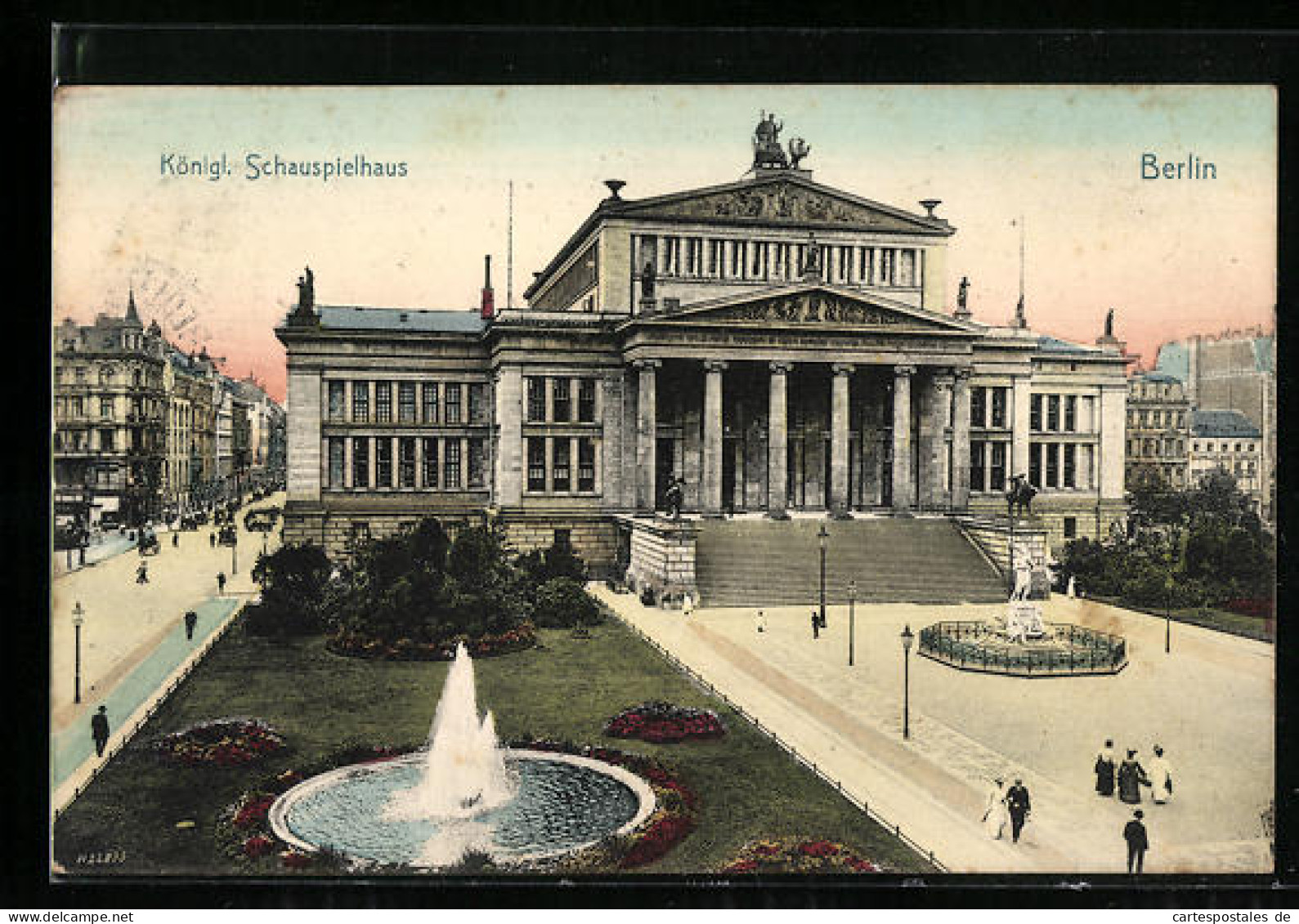 AK Berlin, Königliches Schauspielhaus Mit Springbrunnen, Gendarmenmarkt  - Mitte