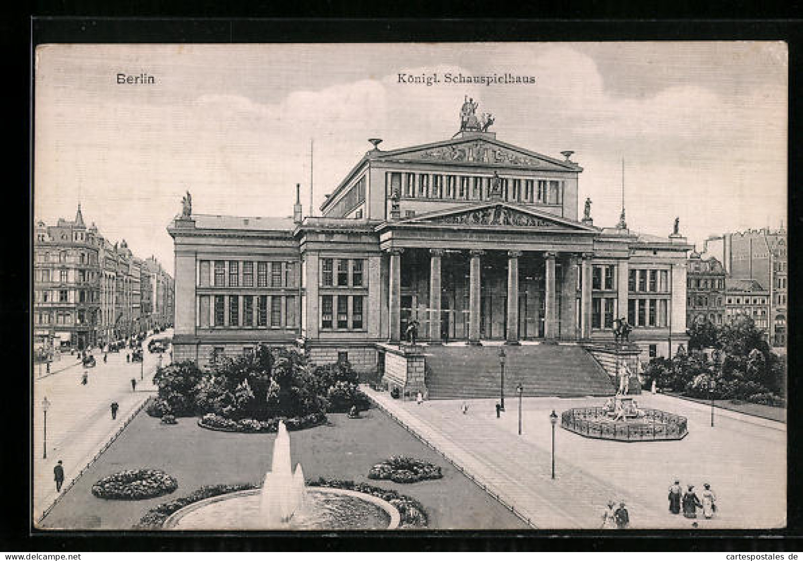 AK Berlin, Königliches Schauspielhaus Mit Springbrunnen, Gendarmenmarkt  - Mitte