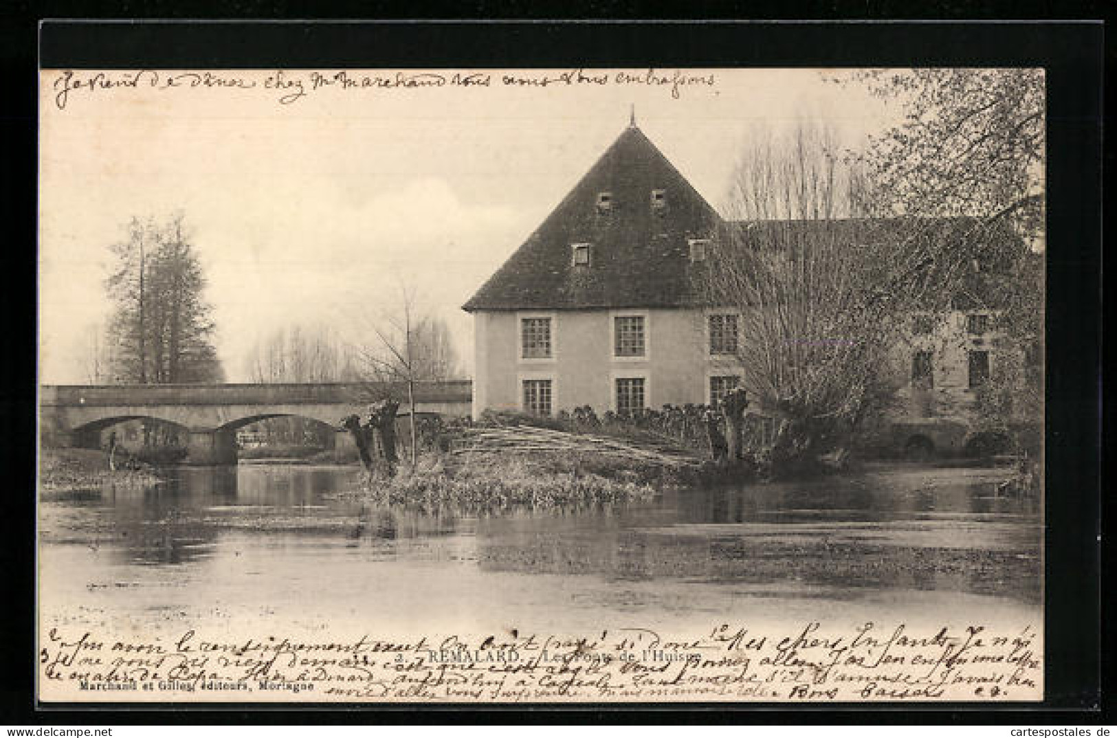 CPA Remalard, Les Ponts De L`Huisne  - Remalard