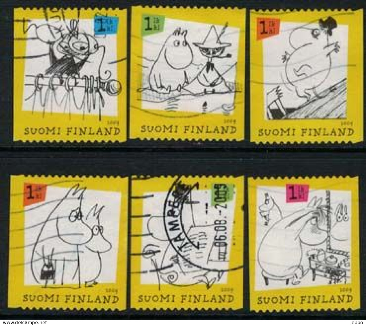 2009 Finland Moomins, Complete Set Used. - Oblitérés