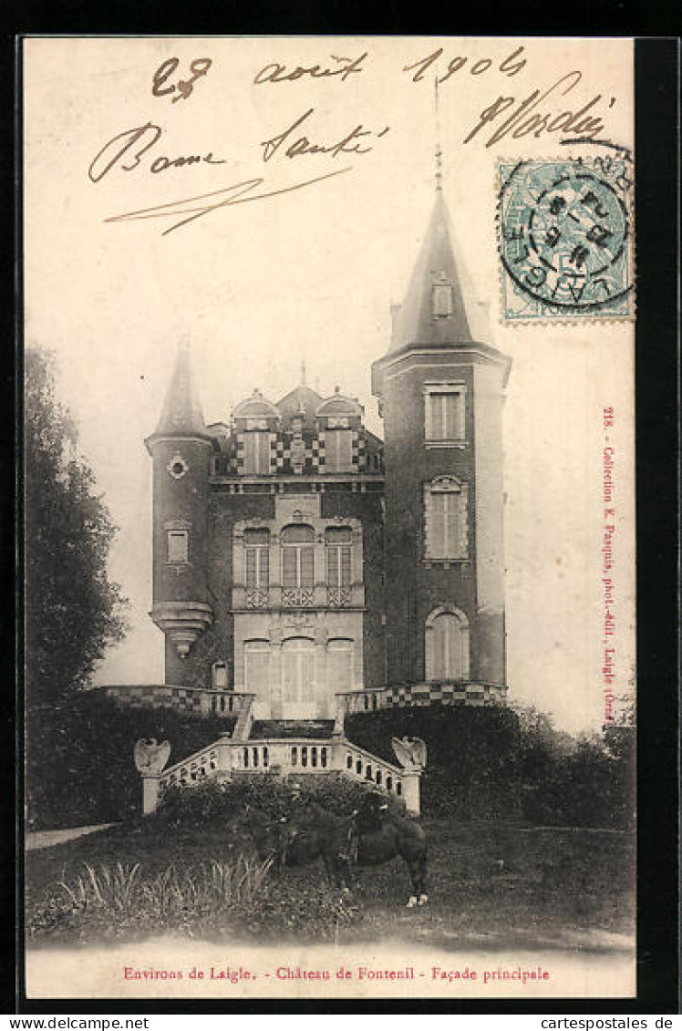 CPA Laigle, Château De Fontenil, Facade Principale  - Other & Unclassified