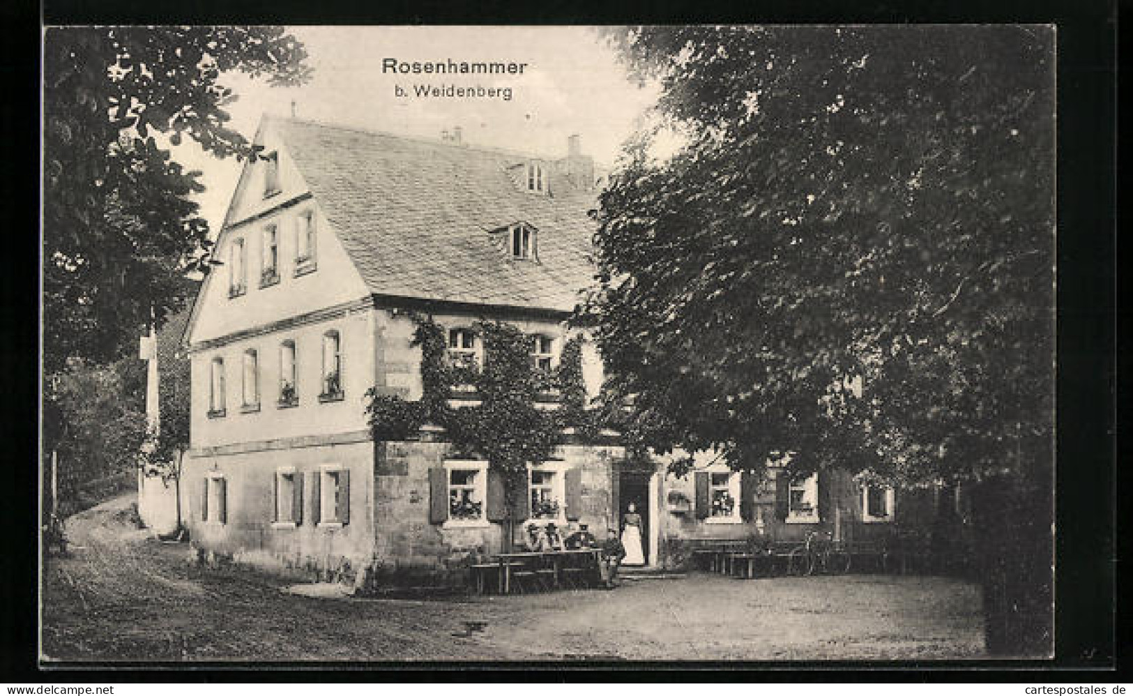 AK Weidenberg, Blick Auf Das Gasthaus Rosenhammer  - Weiden I. D. Oberpfalz