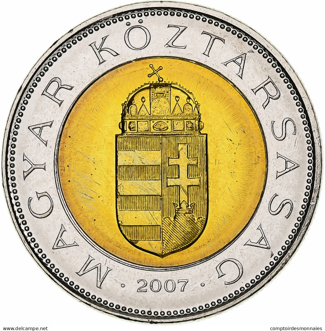 Hongrie, 100 Forint, Szaz, 2007, Budapest, Bimétallique, SPL+, KM:721 - Hongarije