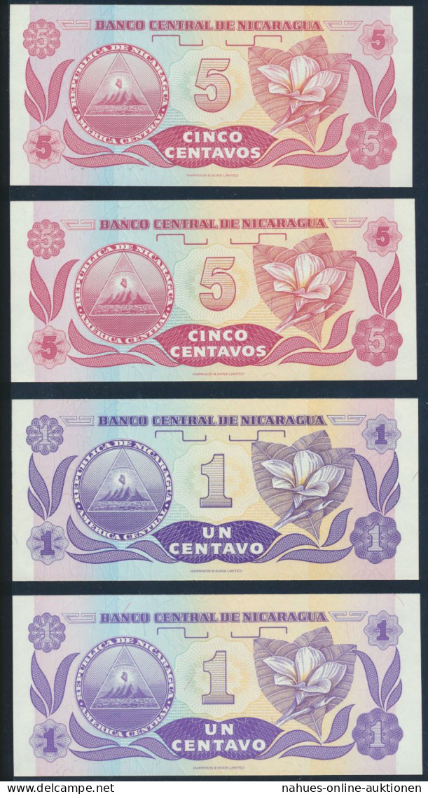 8 Geldscheie Banknoten Nicaragua P167-P170 1990/91 Bankfrisch UNC - Autres & Non Classés