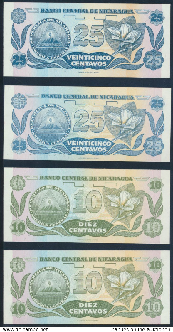 8 Geldscheie Banknoten Nicaragua P167-P170 1990/91 Bankfrisch UNC - Autres & Non Classés