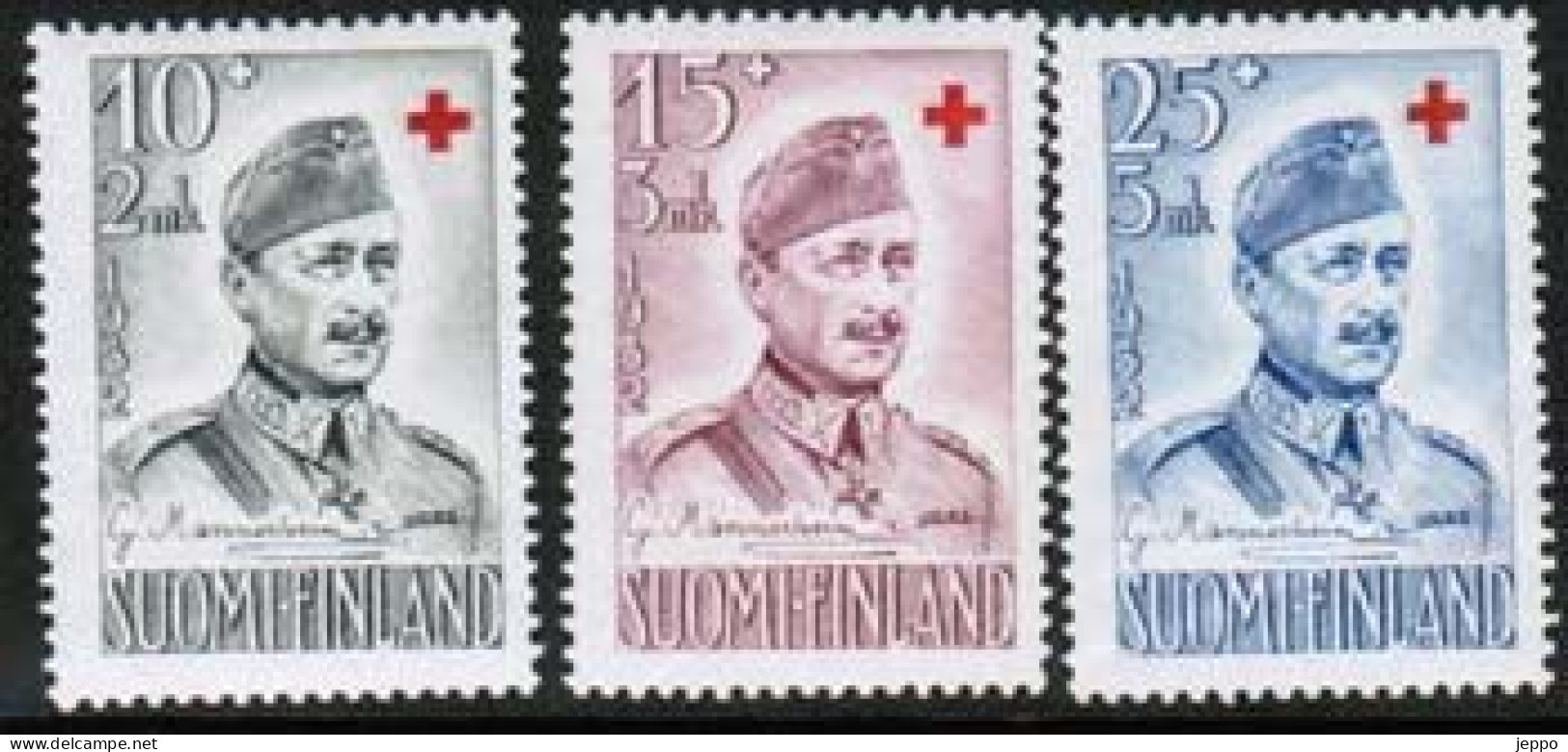 1952 Finland, Red Cross, Complete Set  **. - Unused Stamps