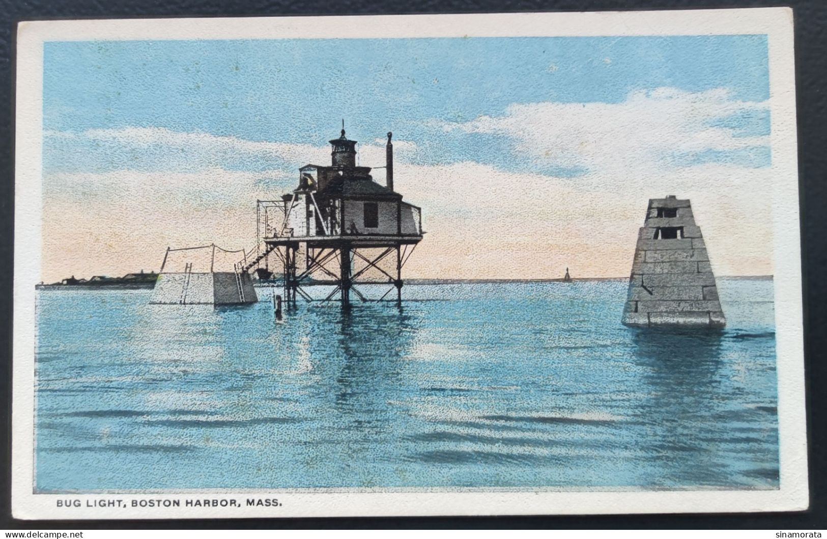 United States - Bug Lighthouse, Boston Harbor.  Mass. - Boston