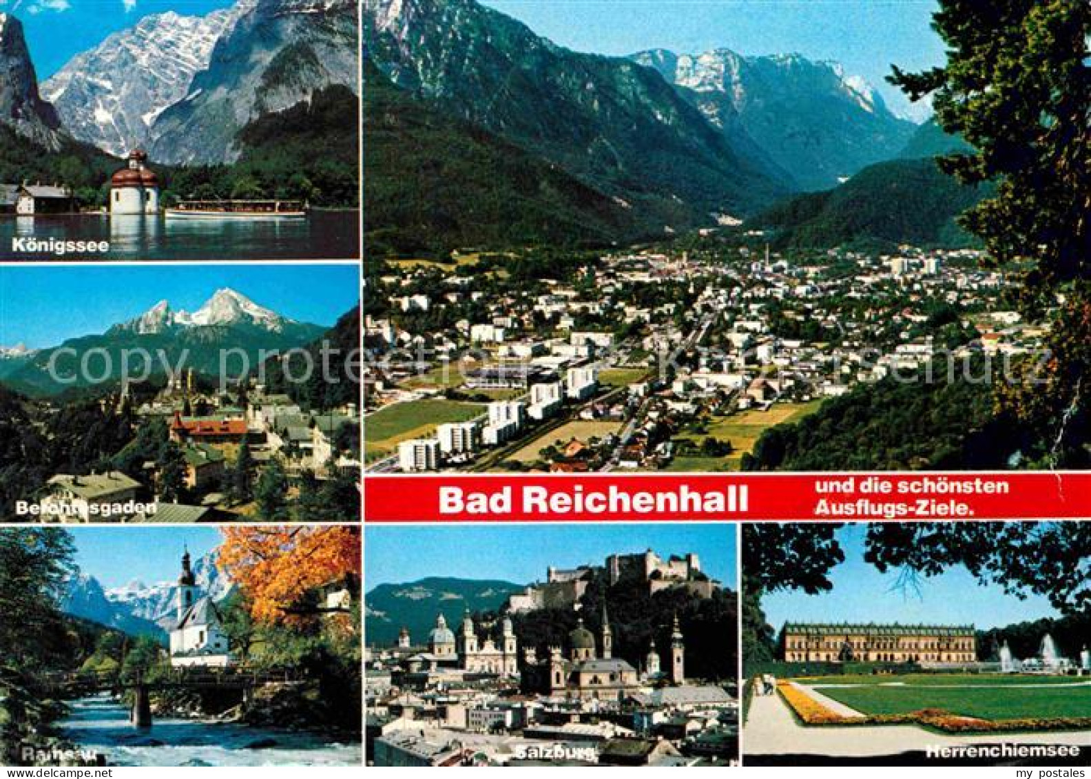 72648930 Bad Reichenhall Fliegeraufnahme Koenigssee Salzburg Herrenchiemsee Bad  - Bad Reichenhall