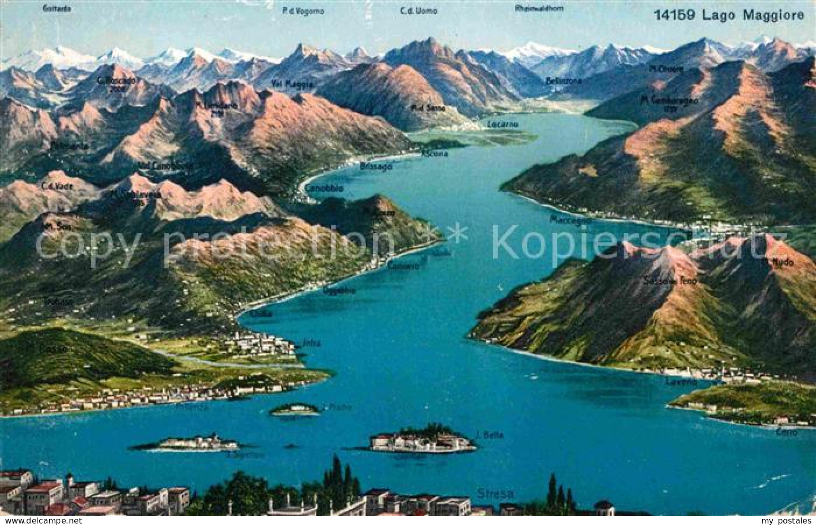 72646539 Lago Maggiore Und Die Alpen Aus Der Vogelperspektive Italien - Otros & Sin Clasificación