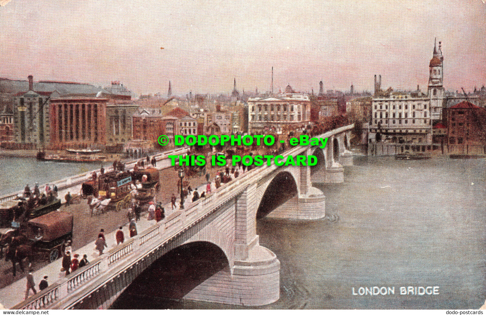 R502244 London Bridge. S. Hildesheimer. London Views. Series. No. 5292 - Autres & Non Classés