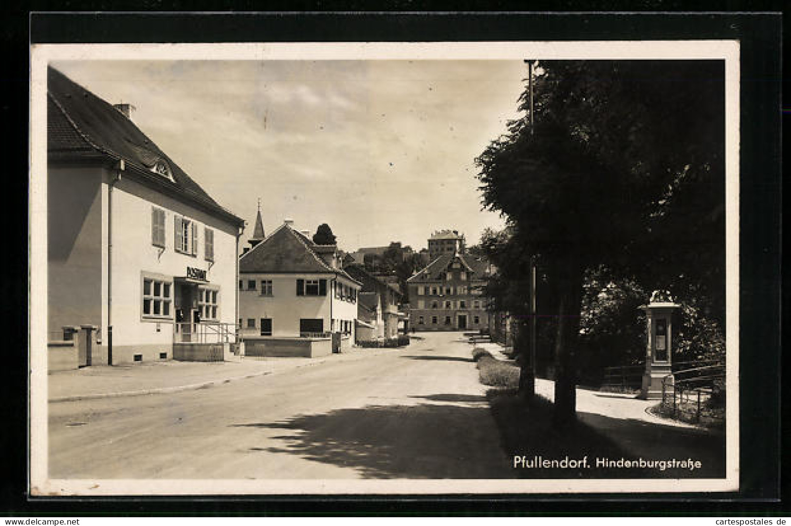 AK Pfullendorf, Blick In Die Hindenburgstrasse  - Pfullendorf