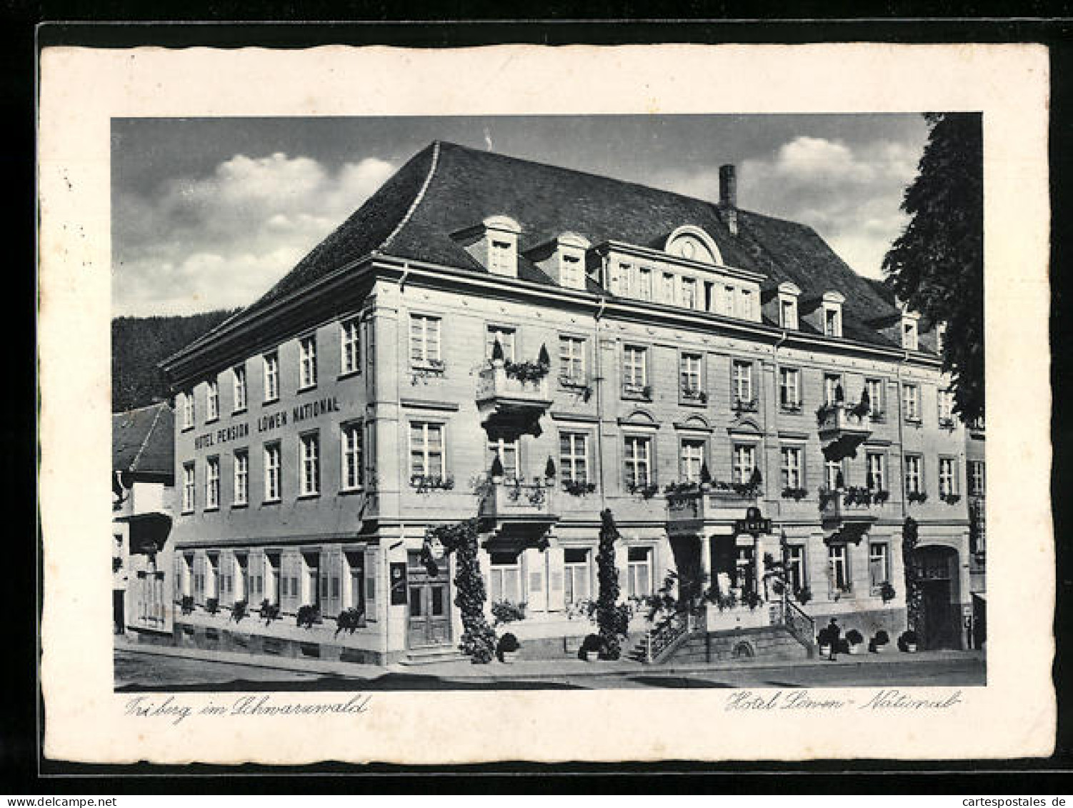 AK Triberg / Schwarzwald, Hotel Löwen-National  - Triberg