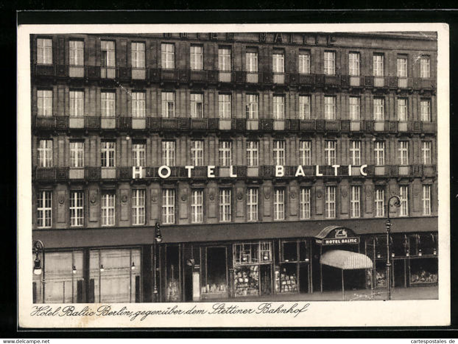 AK Berlin, Hotel Baltic Geg. D. Stettiner Bahnhof, Invalidenstrasse  - Mitte