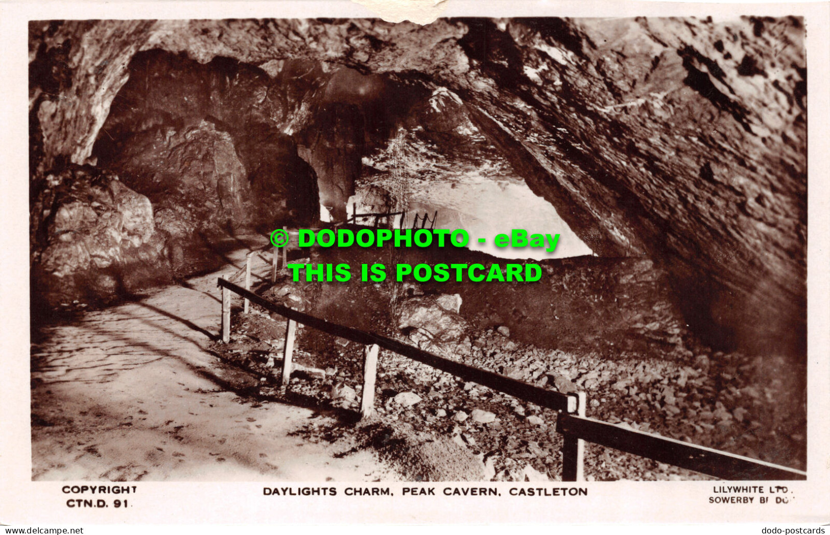 R502816 CTN. D. 91. Daylights Charm. Peak Cavern. Castleton. Lilywhite - Welt