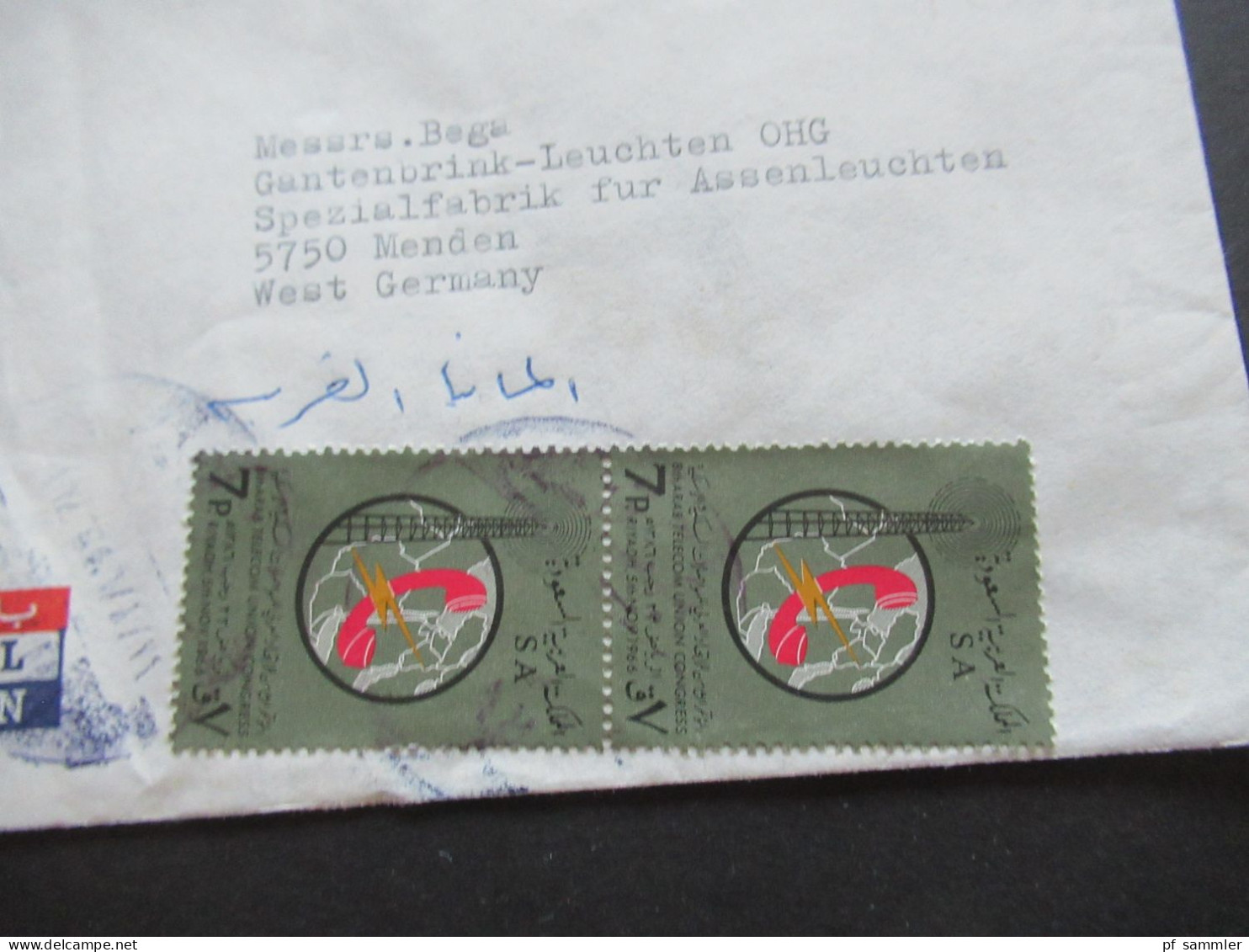 Asien Saudi Arabia Um 1965 4x Firmenumschläge Jeddah Saudi Electric Und E.A. Juffali Bros. Air Mail / Luftpost - Saudi Arabia