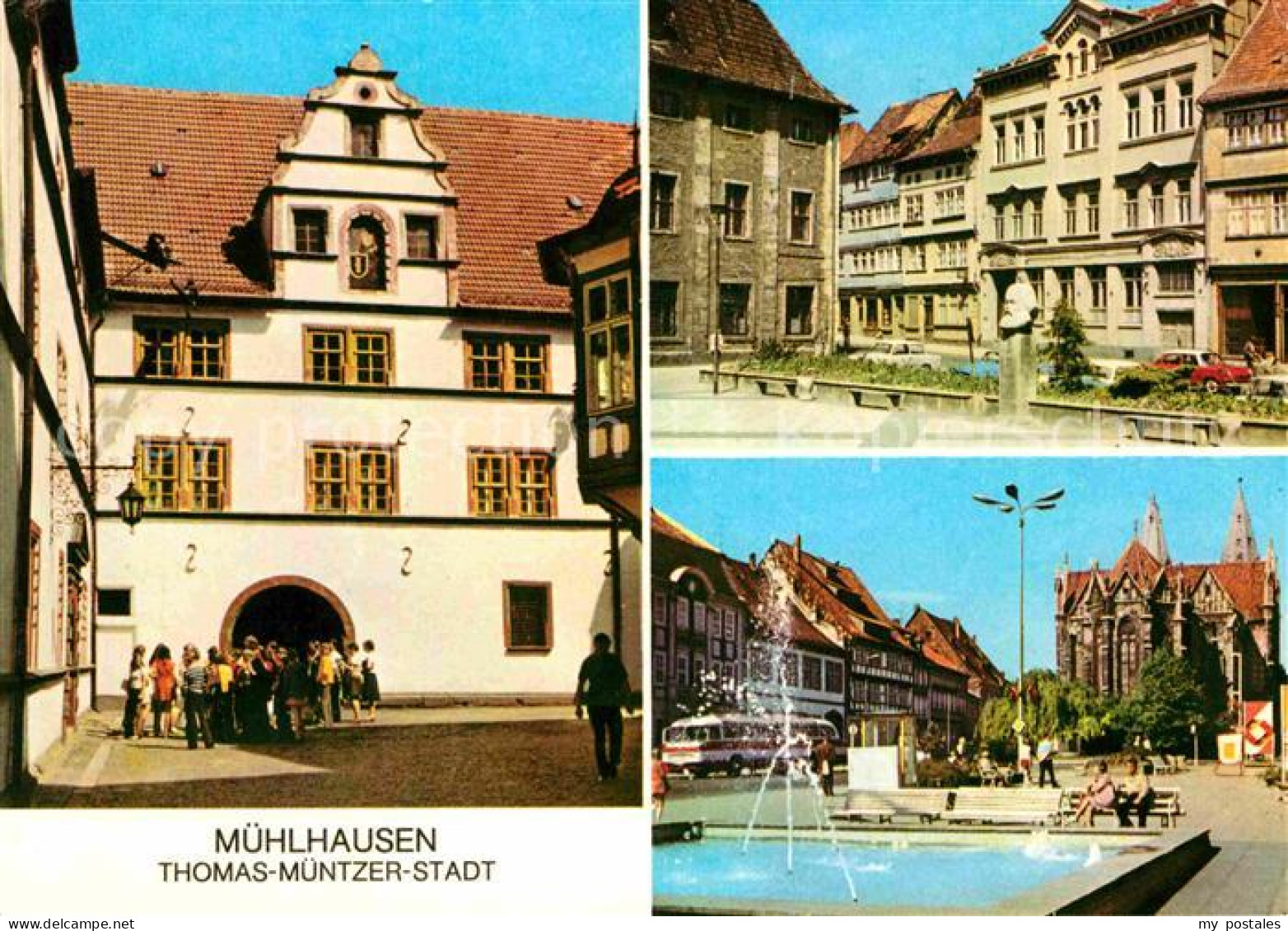 72645317 Muehlhausen Thueringen Rathaus Karl Marx Platz Wilhelm Pieck Platz Mueh - Muehlhausen