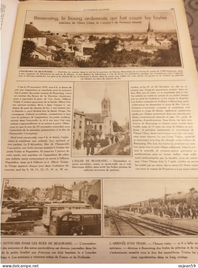 A Beauraing Dans L'attente Du 05 Août.. Patriote Illustré Du 06 Août 1933. - Belgique