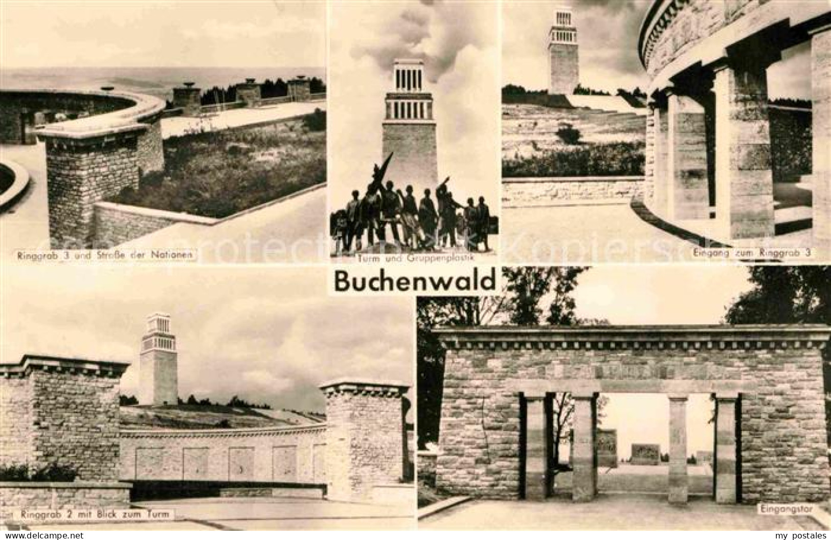 72645223 Buchenwald Weimar Nationale Mahn Und Gedenkstaette Ringgrab 3 Eingang T - Weimar