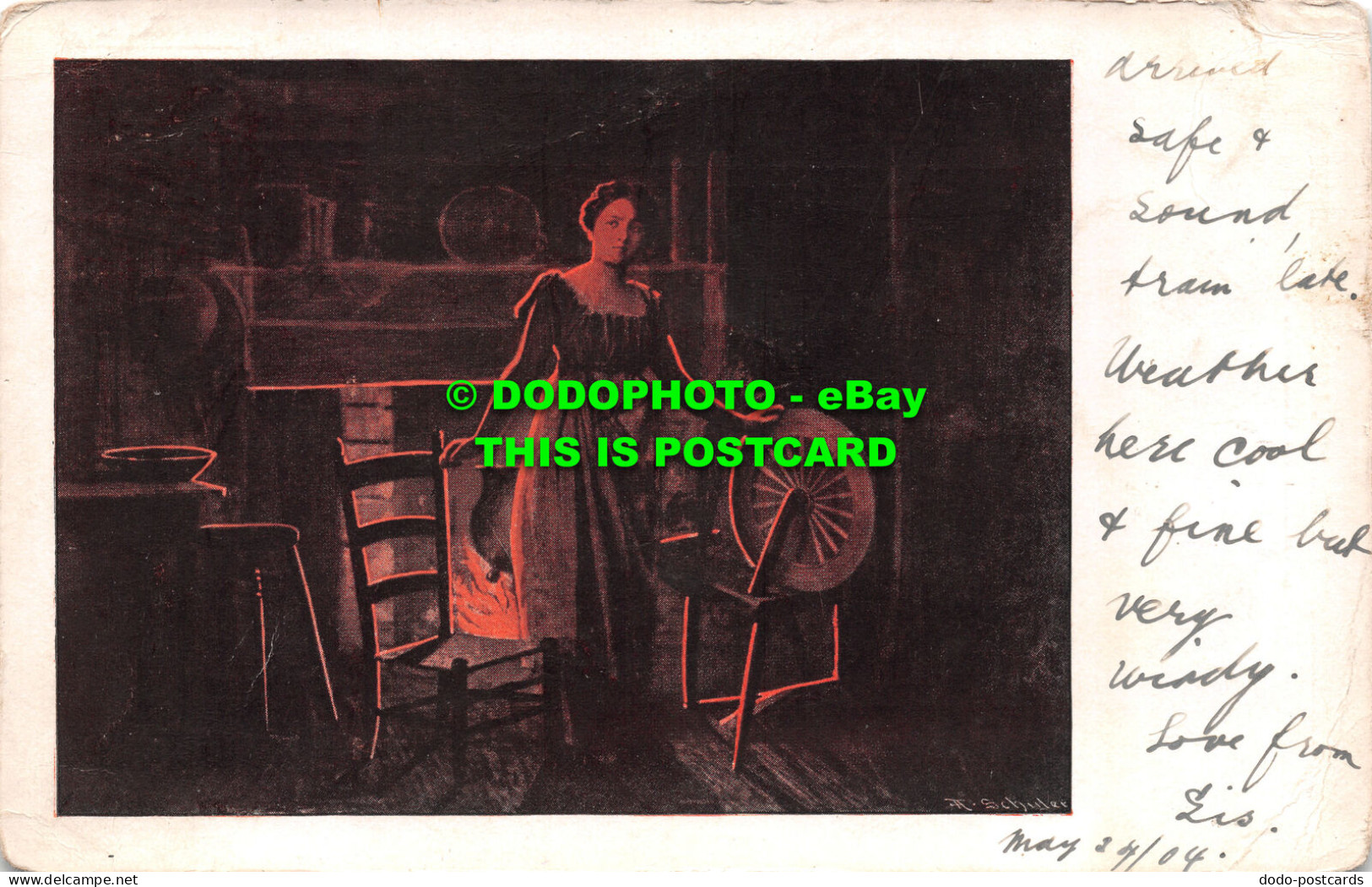R502846 A. Schuler. S. Hildesheimer. 1904. Woman. Painting. Postcard - Monde