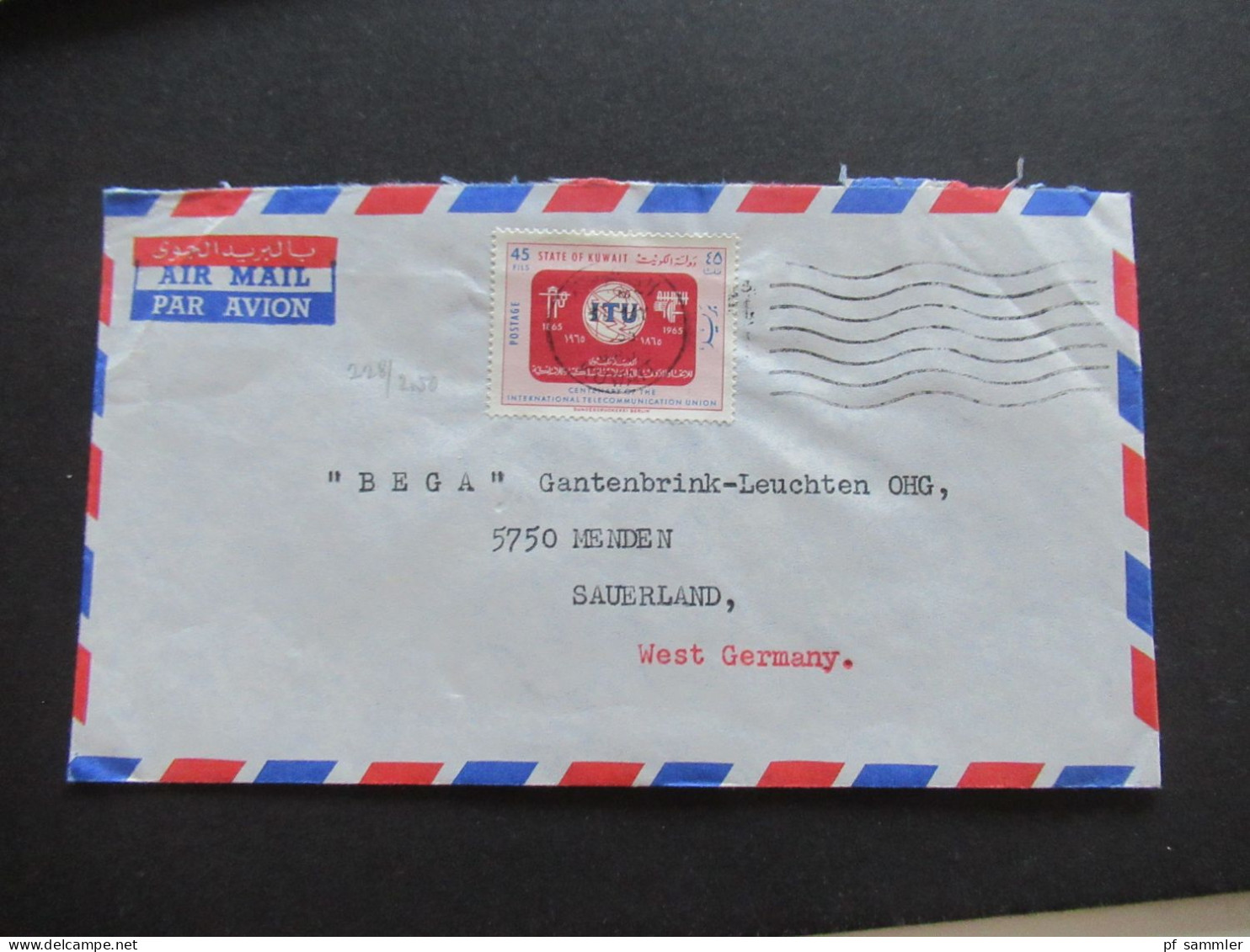 Asien Kuwait 1964 8 Belege Air Mail / Luftpost Auch Firmenumschläge Electrical Contracting Company Nafisi & Farouki - Koweït