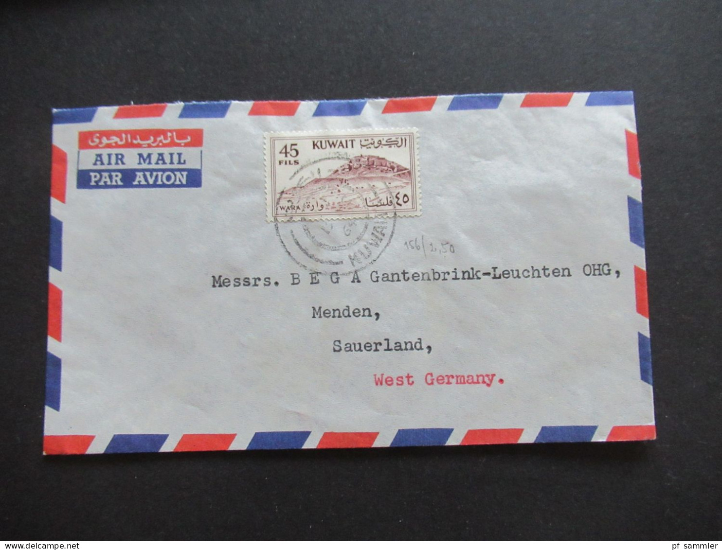 Asien Kuwait 1964 8 Belege Air Mail / Luftpost Auch Firmenumschläge Electrical Contracting Company Nafisi & Farouki - Koeweit