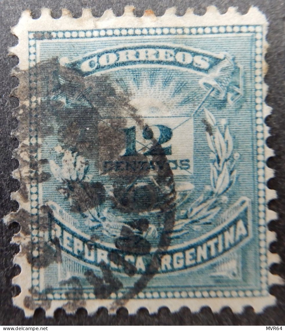 Argentinië Argentinia 1884 1885 (3) Letter & Post Horn - Thirty Three Dots In Upper Frame - Used Stamps