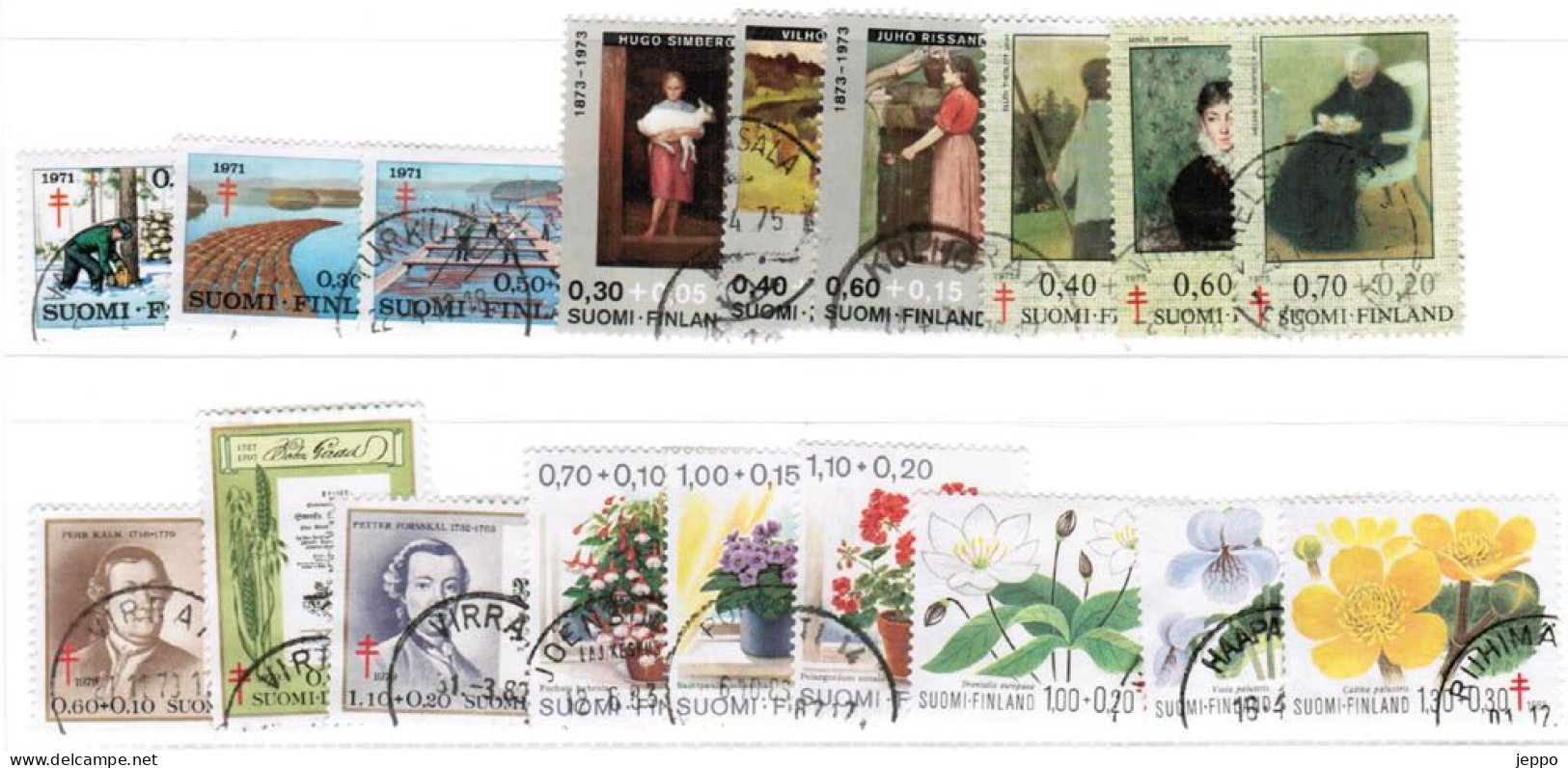 1971 - 1983 Finland, Antitub. 6 Complete Sets Fine Used. - Used Stamps