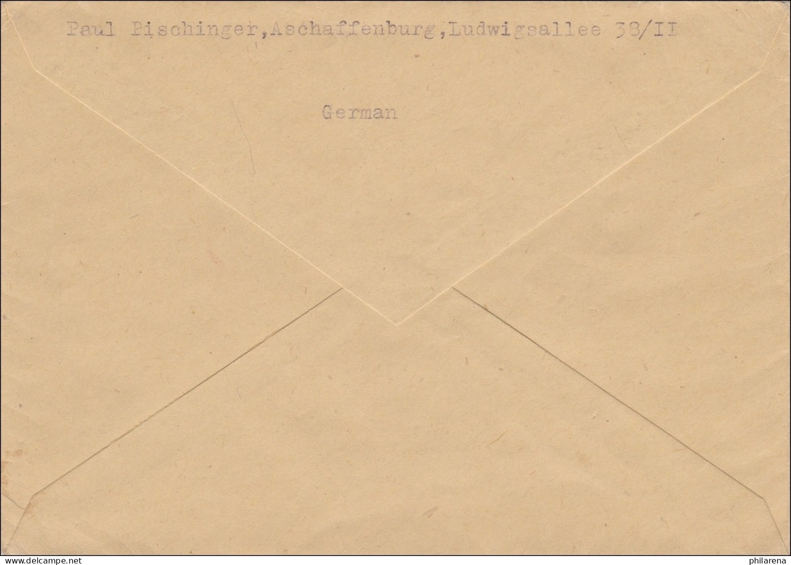 BiZone:  Eilbotenbrief Von Aschaffenburg Nach Landshut 1946 - Lettres & Documents