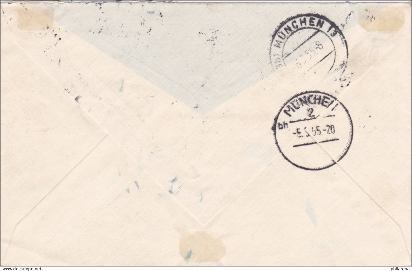 Einschreiben Aus München 1955 - Storia Postale