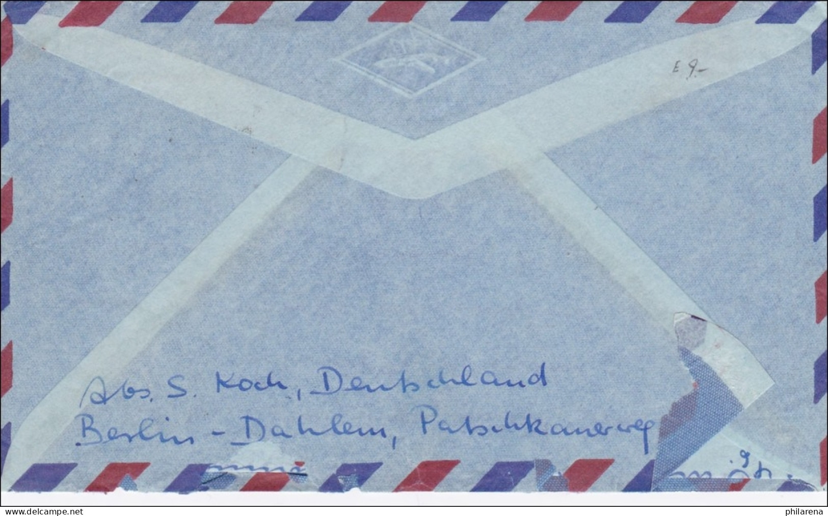 Lufptost Brief Nach Australien 1960 - Brieven En Documenten