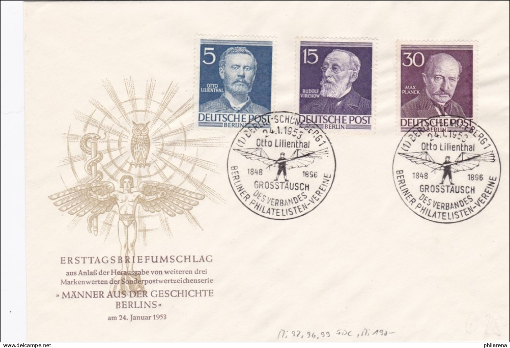 FDC: 1948 - Otto Lilienthal - Großtauschtag - Cartas & Documentos