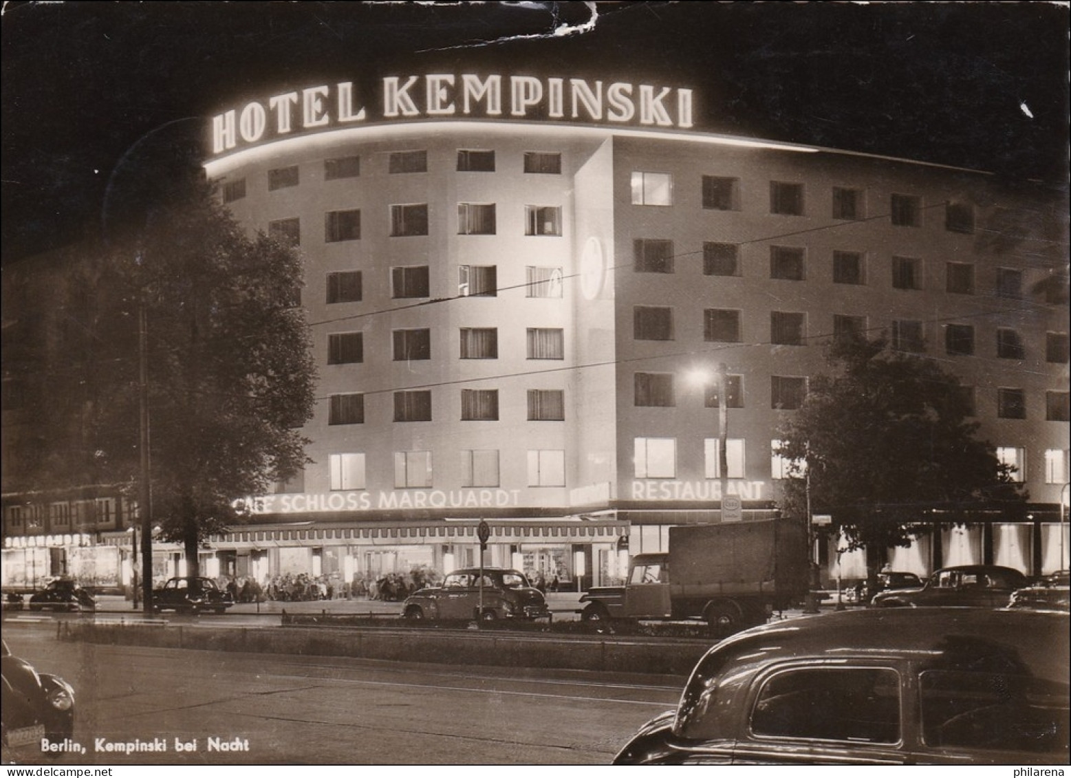 Ansichtskarte Hotel Kempinski 1954 Als Luftpost Nach USA - Covers & Documents